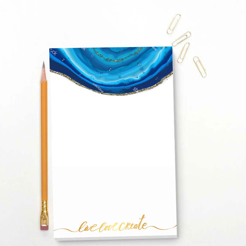 Aqua Agate Memo Pad